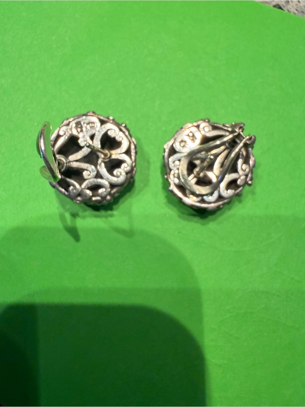 John Hardy Silver Filigree Earrings